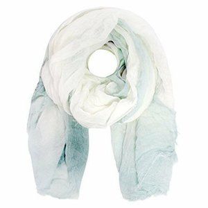 Cejon Ombre Edge Solid Day Wrap in White/Sage, Retail $28.00